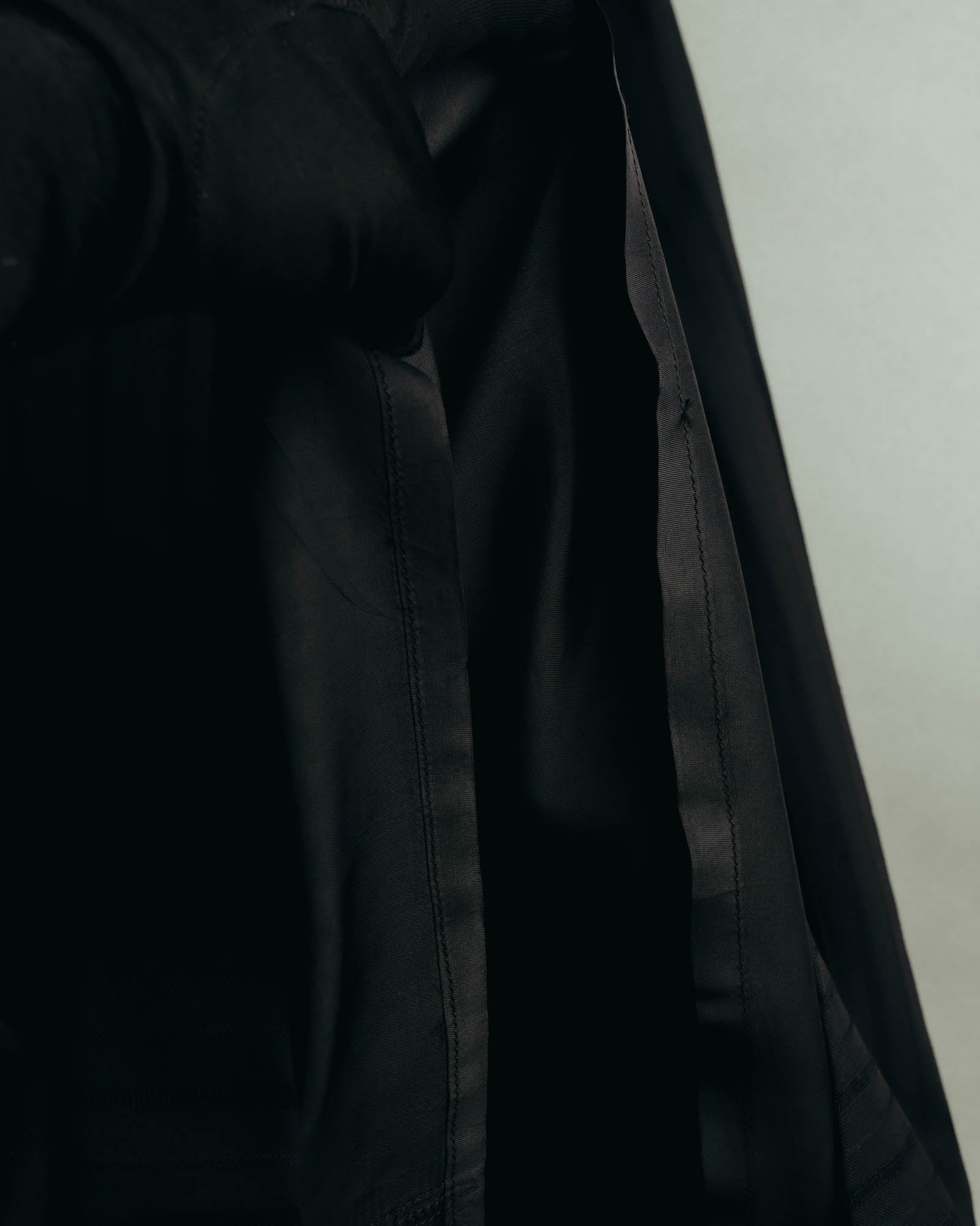 "VERONIQUE BRANQUINHO" 90's-00's Sculptural pleated wool skirt