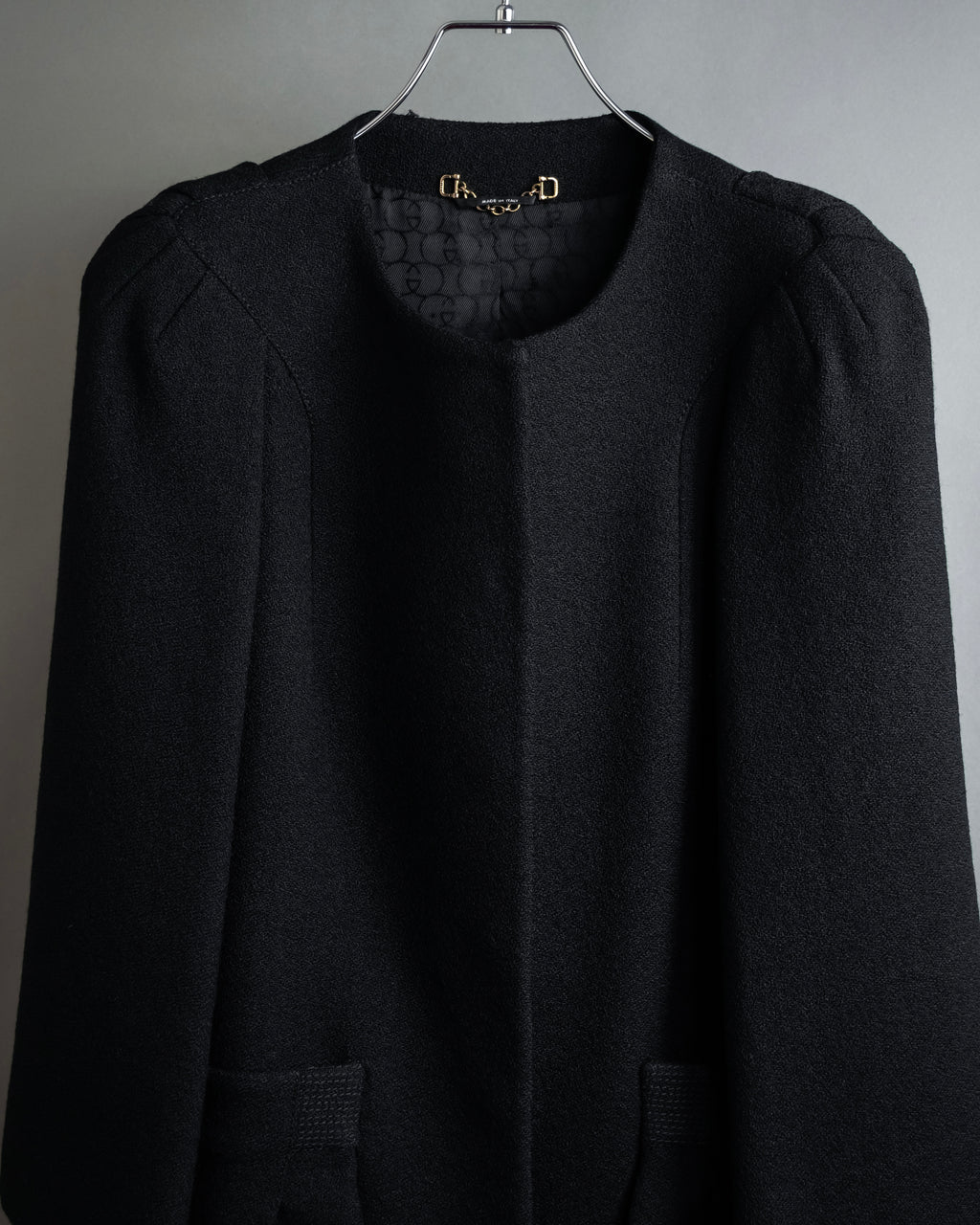 "GUCCI" Tom Ford period round neck flying squirrel long coat