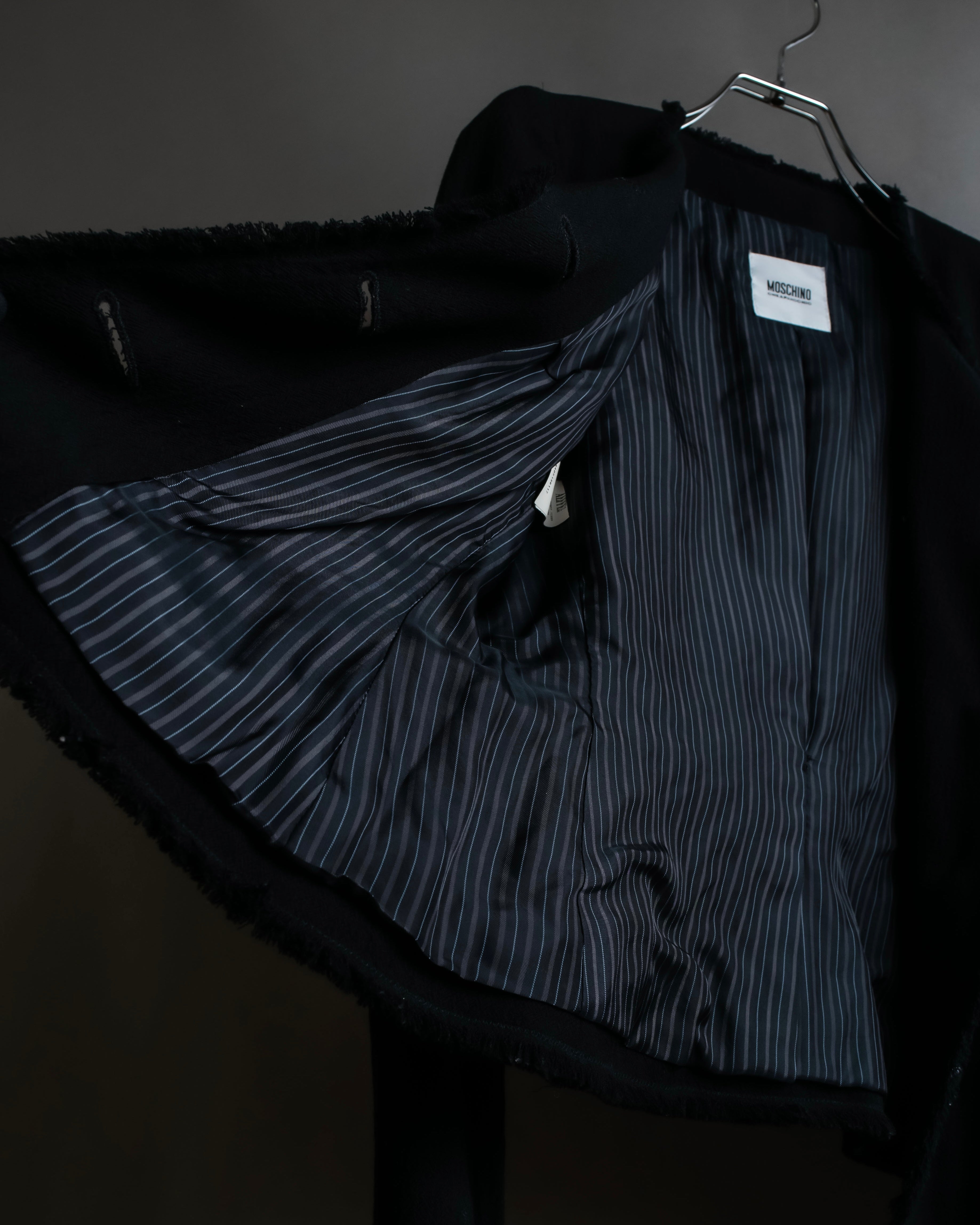 "MOSCHINO" Object sewn design tweed jacket