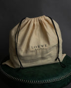 "LOEWE" Seal fur leather hand bag