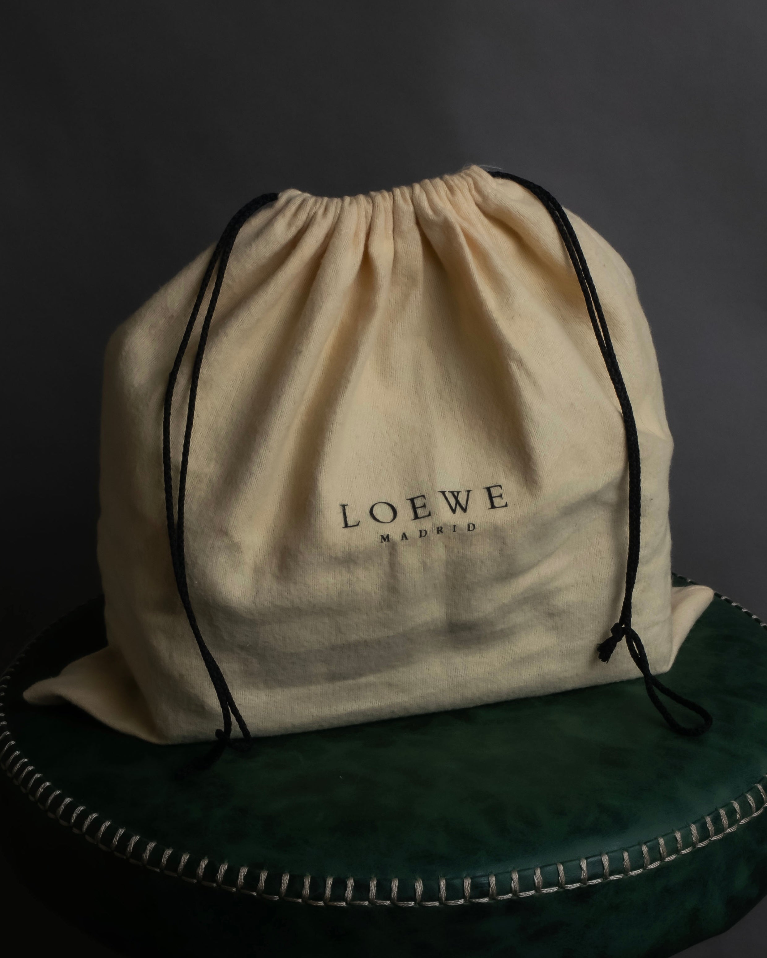 "LOEWE" Seal fur leather hand bag