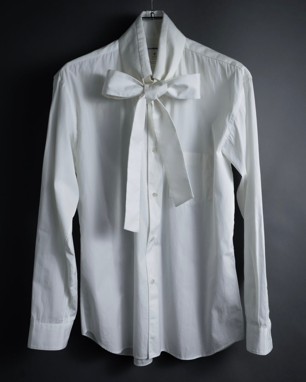 "COMME des GARCONS SHIRT" 01AW French cotton bowtie shirt