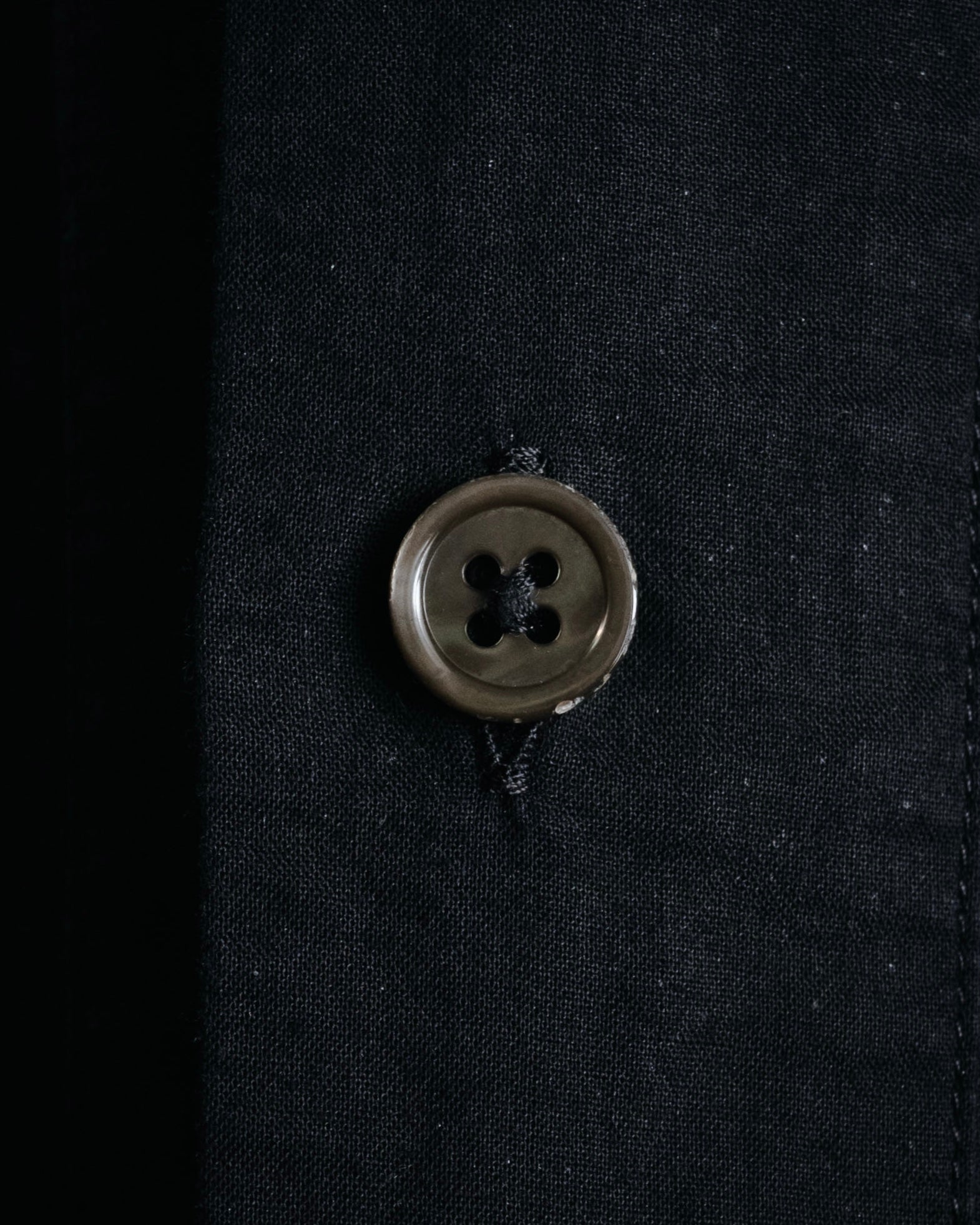 "ANN DEMEULEMEESTER" 01’s-05’s Poetically cut band collar cotton shirt