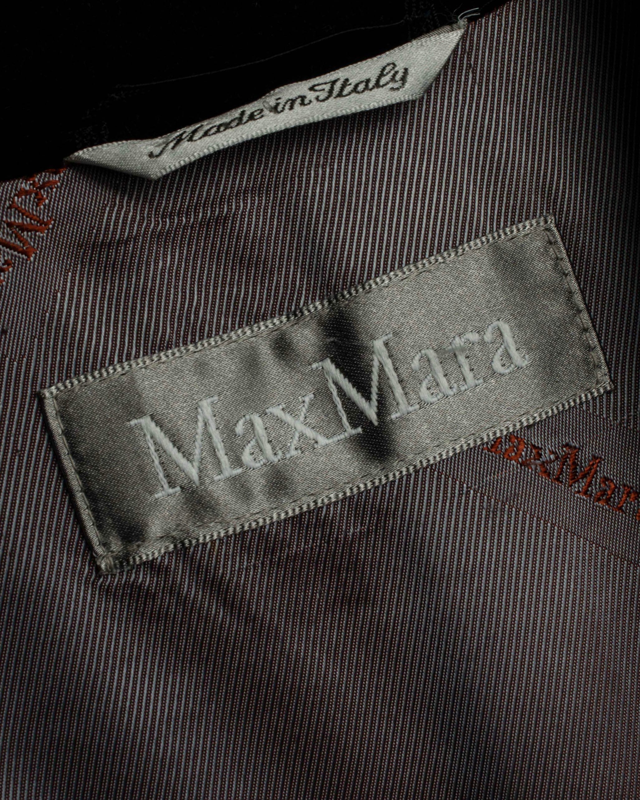 "Max Mara" Stitch design draping chester coat
