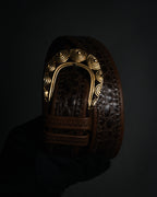 “BALENCIAGA” 2018’s- Archive-inspired spiral buckle belt