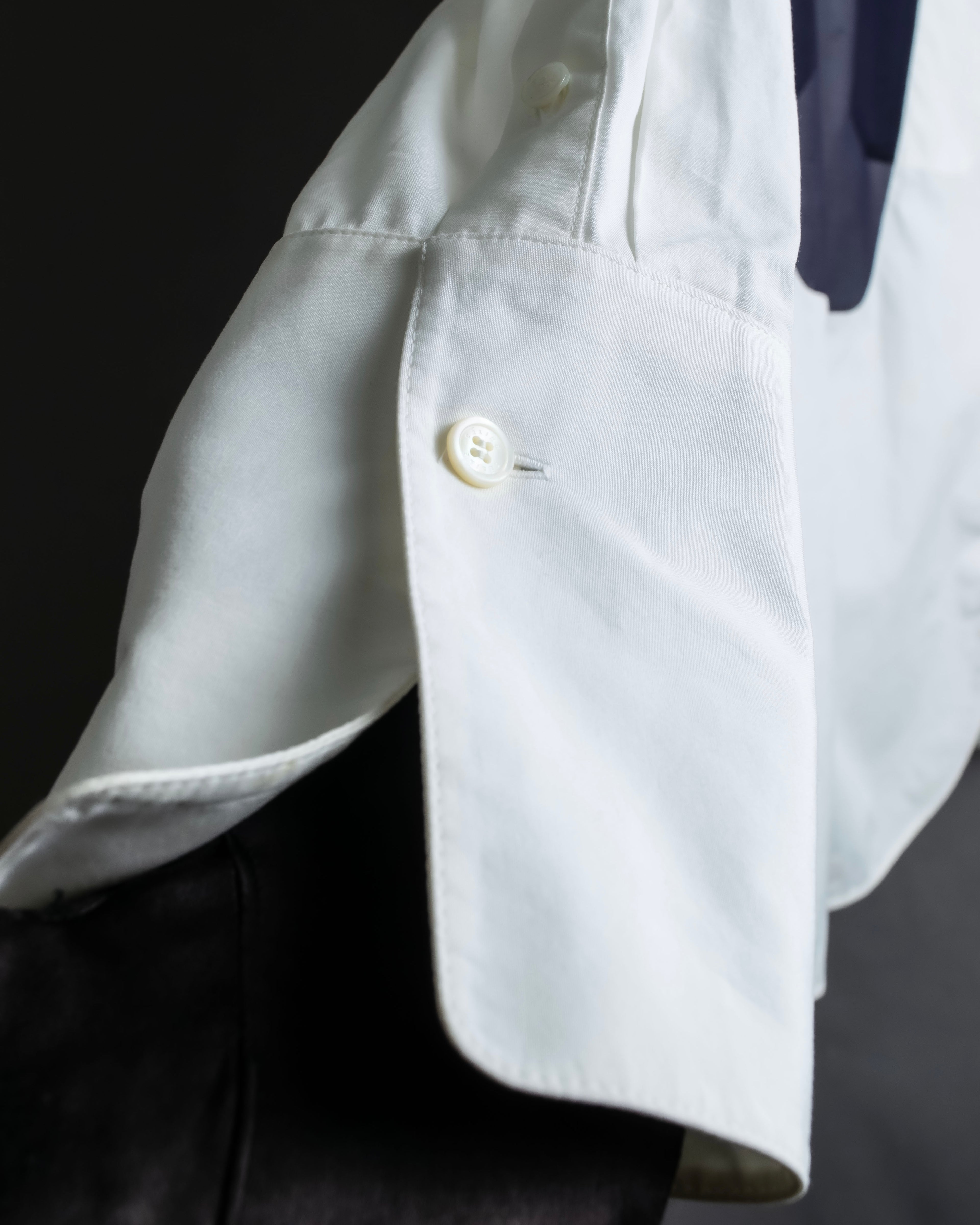 "CELINE" Combination color dress shirt