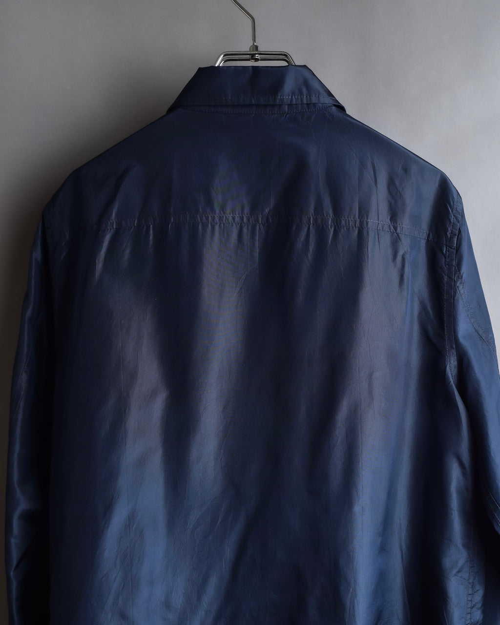 "LOEWE" 90's-00's Fly front silk shirt
