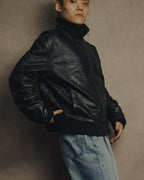 -MOOD MILLÉSIMES- 80’s-90’s softly draped leather bomber jacket