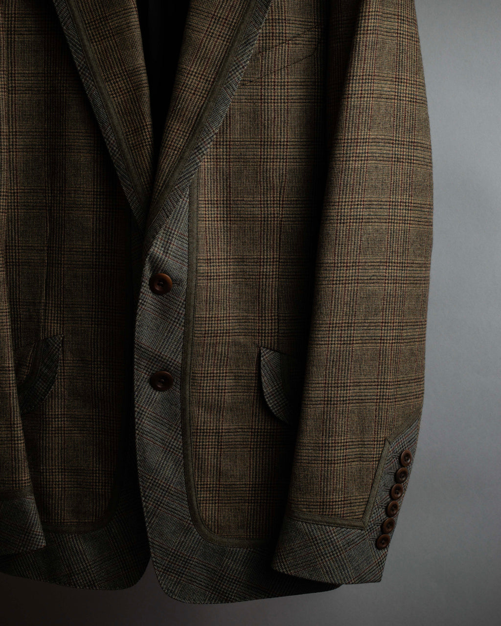 "PAUL SMITH" Flaming detail glen plaid set up