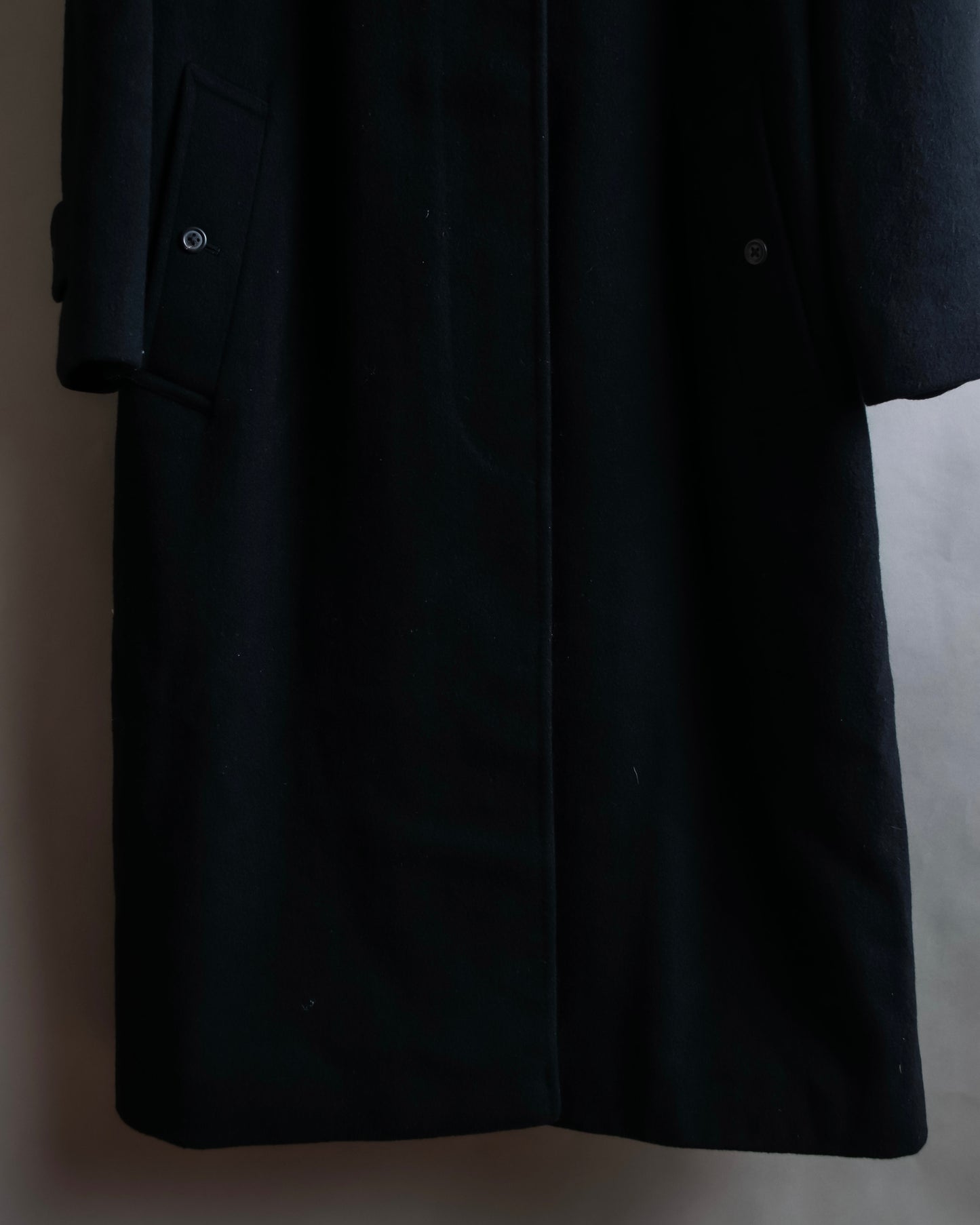 "BURBERRYS" Fly front cashmere blend oversized 2way soutien collar coat