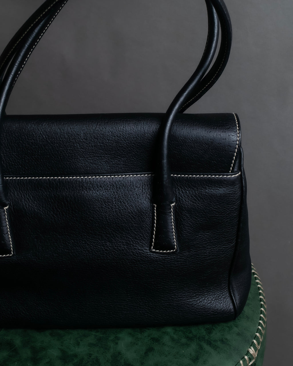 "Salvatore Ferragamo" Gancini motif design leather one-handle bag