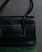 "Salvatore Ferragamo" Gancini motif design leather one-handle bag