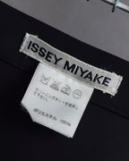 "ISSEY MIYAKE" Organic cutout fringe wrap skirt