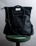 "MAISON MARGIELA" 5AC Harako leather corduroy combination 2way bag