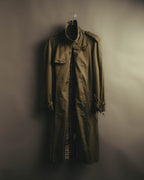 “Burberrys” 80’s Heritage check long trench coat