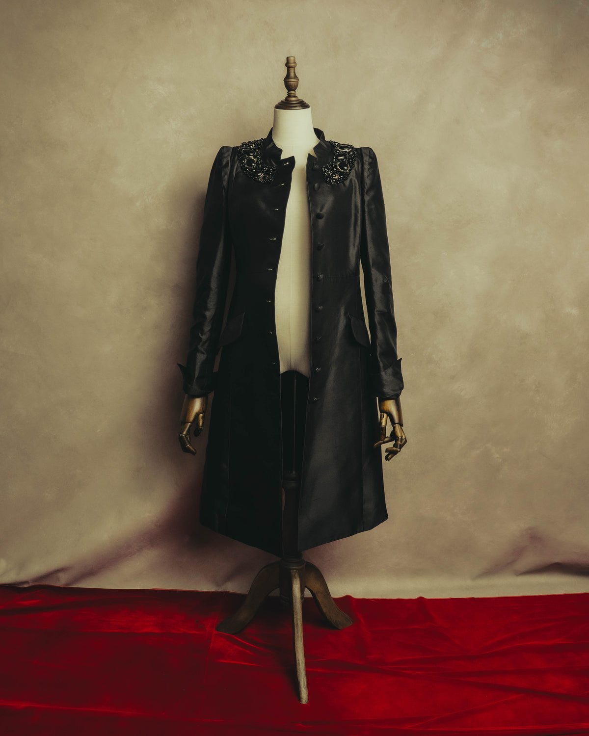"CELINE" 00's Embellished silk coat