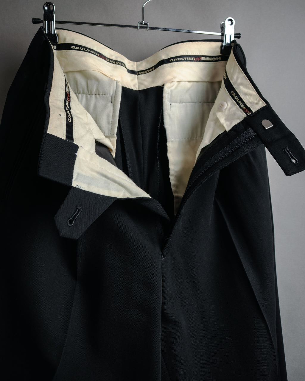 “GAULTIER objet HOMME” 90’s Two tuck wide trousers