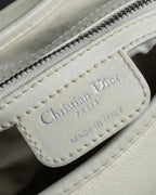 "Christian Dior" Metal ring leather combination design bag
