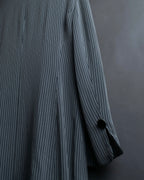 "Christian Dior" Pinstripe collarless jacket