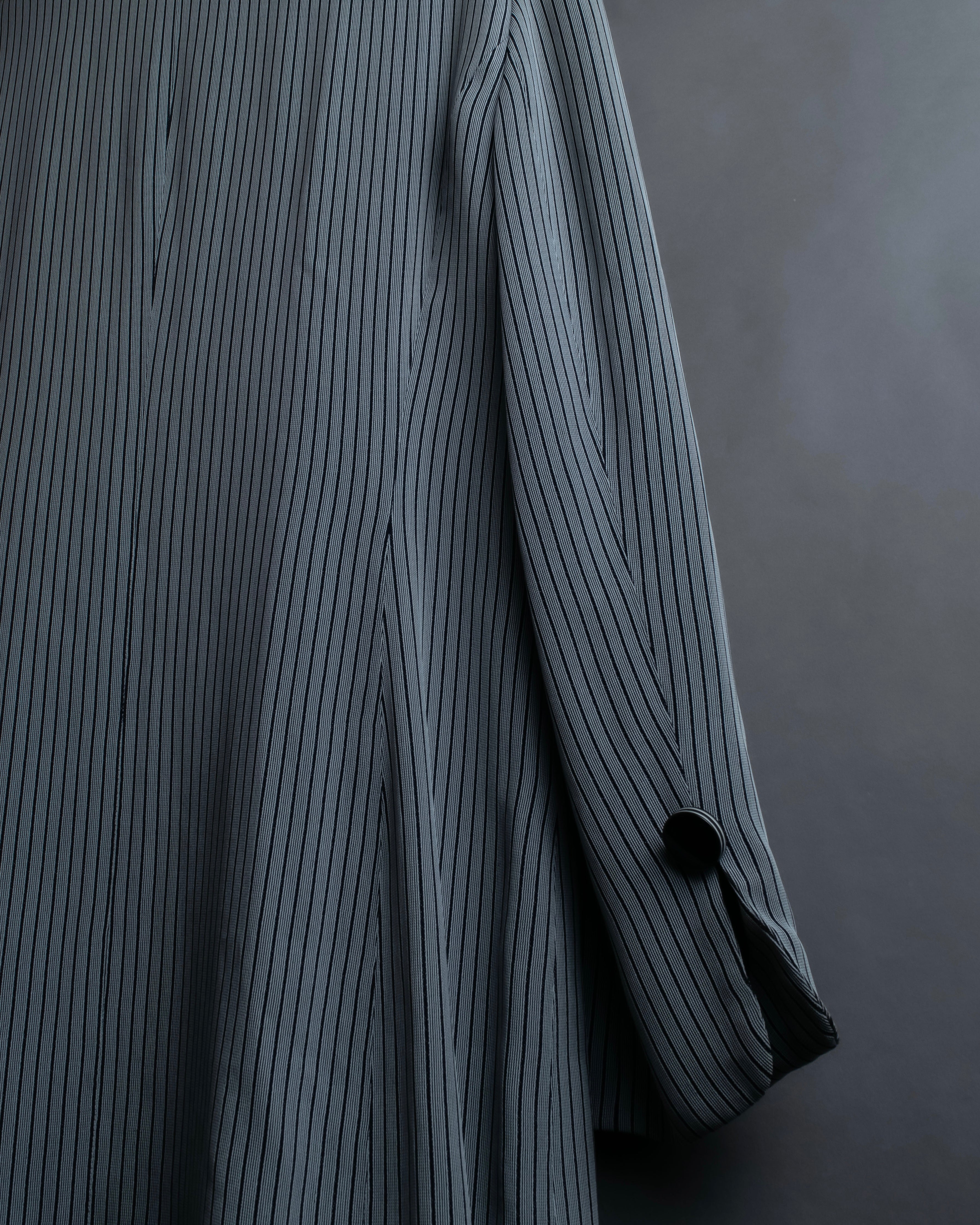 "Christian Dior" Pinstripe collarless jacket