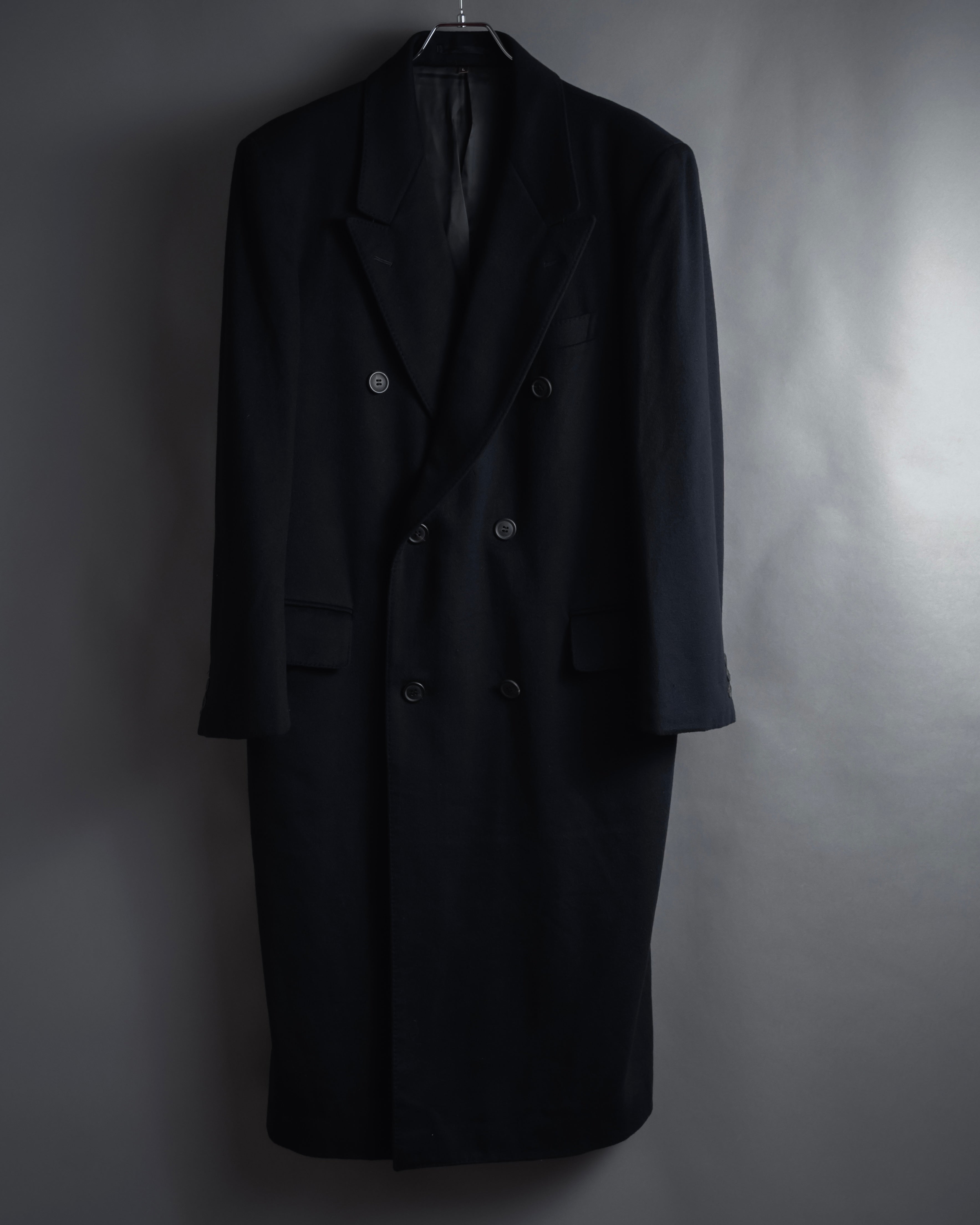 "YVES SAINT LAURENT" 90’s Double-breasted wool over coat