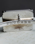 "Maison Martin Margiela" Crystal cut head motif ring＆bangle combination set