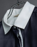 "CELINE" Combination color dress shirt