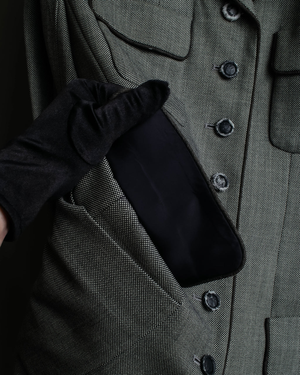 "Christian Dior" Flap pocket detail military tailored jacket