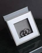 "CHANEL" 90's Organic twist design double ring