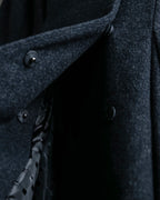 "RUIRUE BOUTIQUE" Shawl collar flare silhouette coat