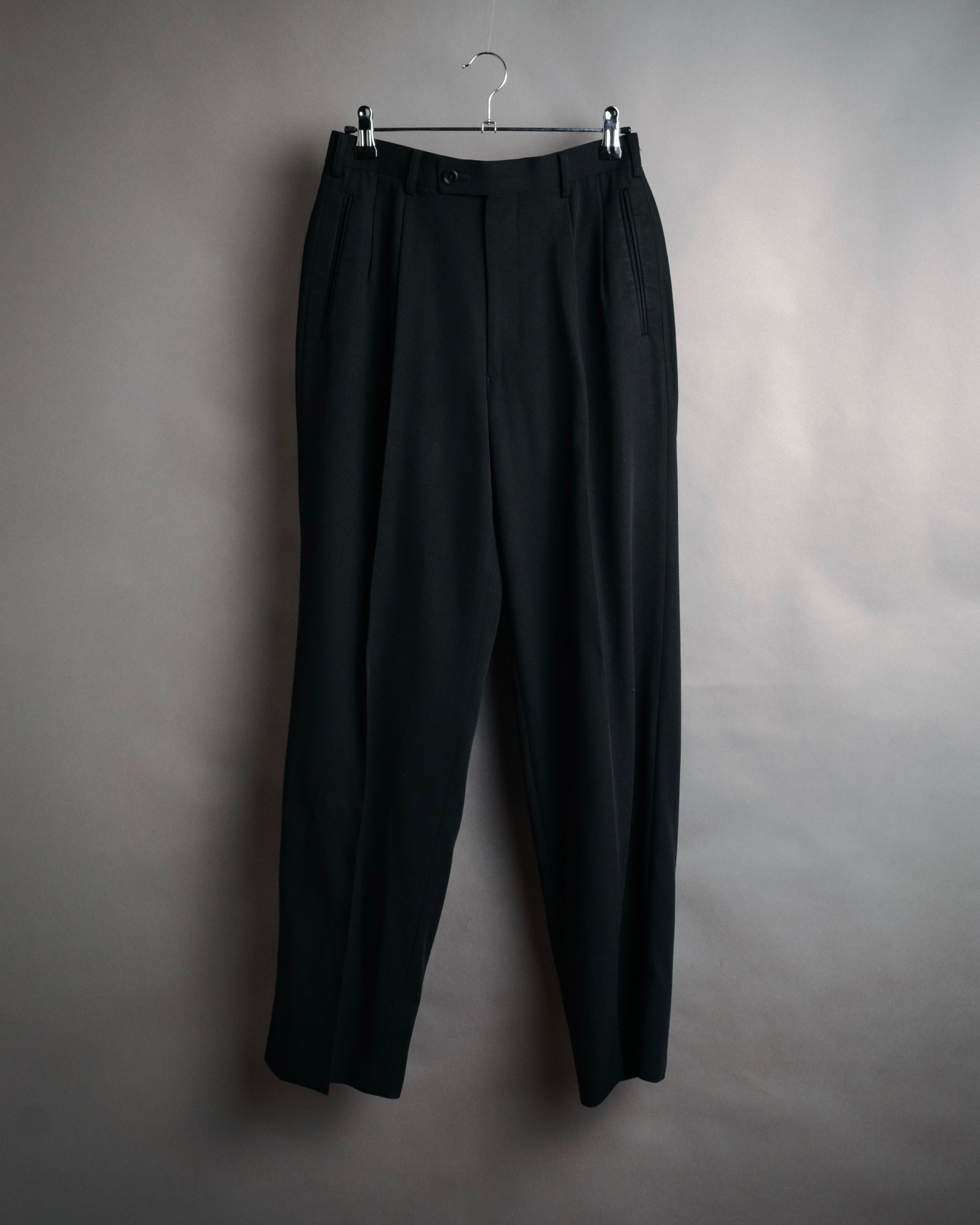 “GAULTIER objet HOMME” 90’s Two tuck wide trousers
