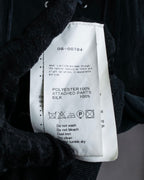 "sacai" Wig design sheer hooded pullover