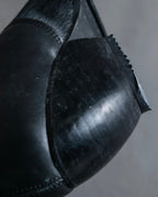 "ISSEY MIYAKE HaaT" Unborn calf shark sole long boots