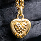 "CELINE" Heart motif logo engraved pendant