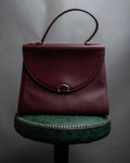 "Cartier" Jewelry inspiration bordeaux color trapezoid hand bag
