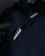 "YVES SAINT LAURENT" Metal toggle design melton wool duffel coat