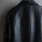 "ARMANI COLLEZIONI" 100% lamb leather oversized tailored jacket