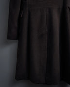 "VALENTINO" Shaped silhouette mocha brown chester coat