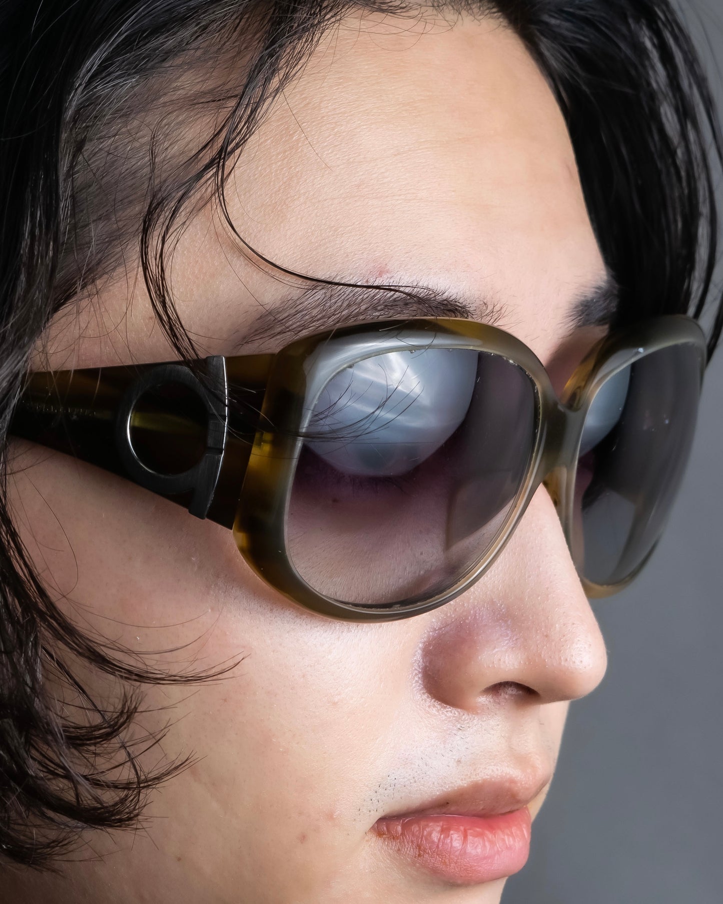 "Ferragamo" Gancini butterfly frame sunglasses