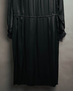 -SPECIAL- “Christian Dior” 90’s Silk pleated ruffle dress