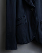 "GUCCI" Shawl collar glossy black jacket