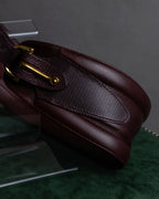 "GUCCI" Equus-derived bordeaux leather belt