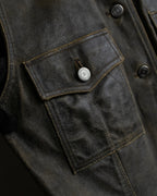 "CHANEL" 2000AW Karl Lagerfeld period calf leather vest