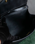 "Christian Dior" Metal parts design leather shoulder bag