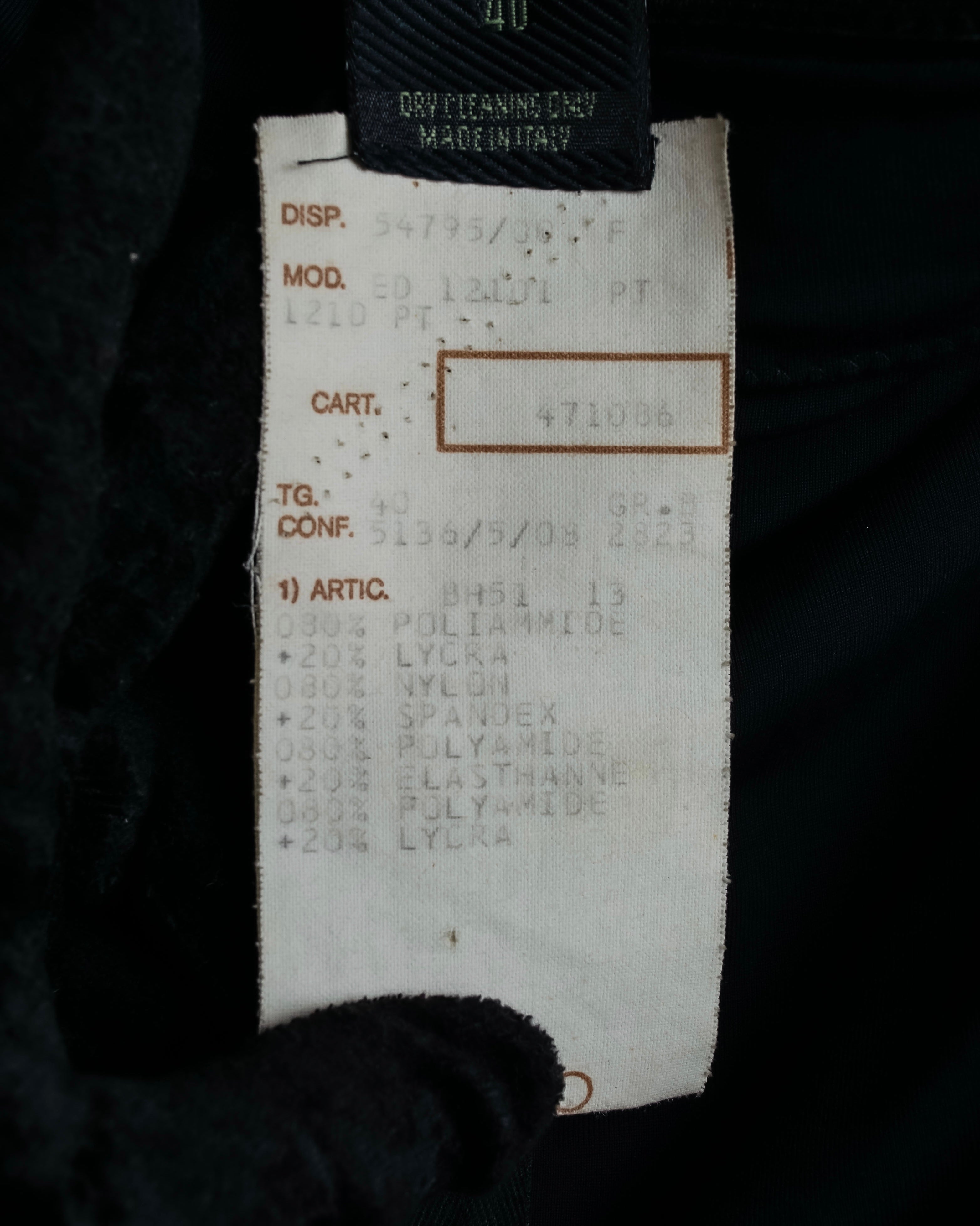 "JEAN PAUL GAULTIER MAILLE FEMME" Sheer shirring design design half pants