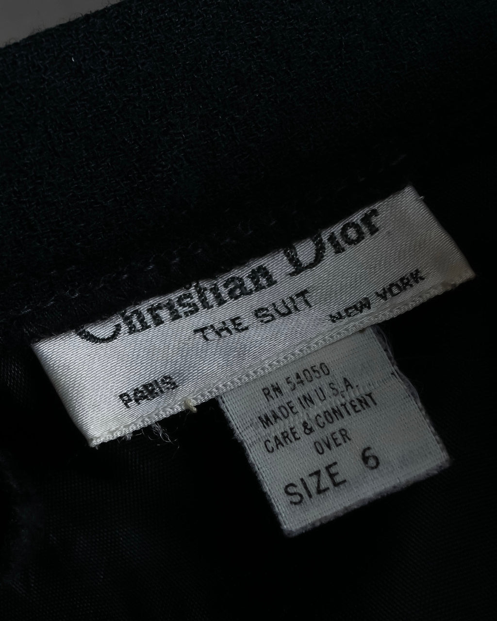 "Christian Dior" Wool draped pleated flared skirt