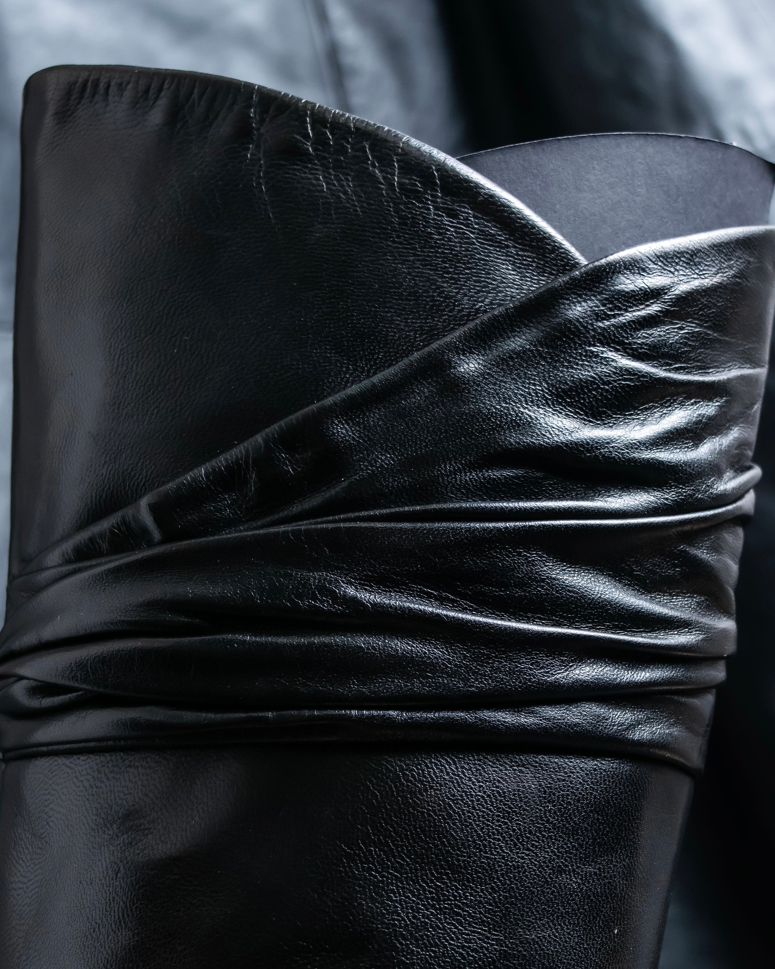 "PRADA" Shirred mode stylelong boots