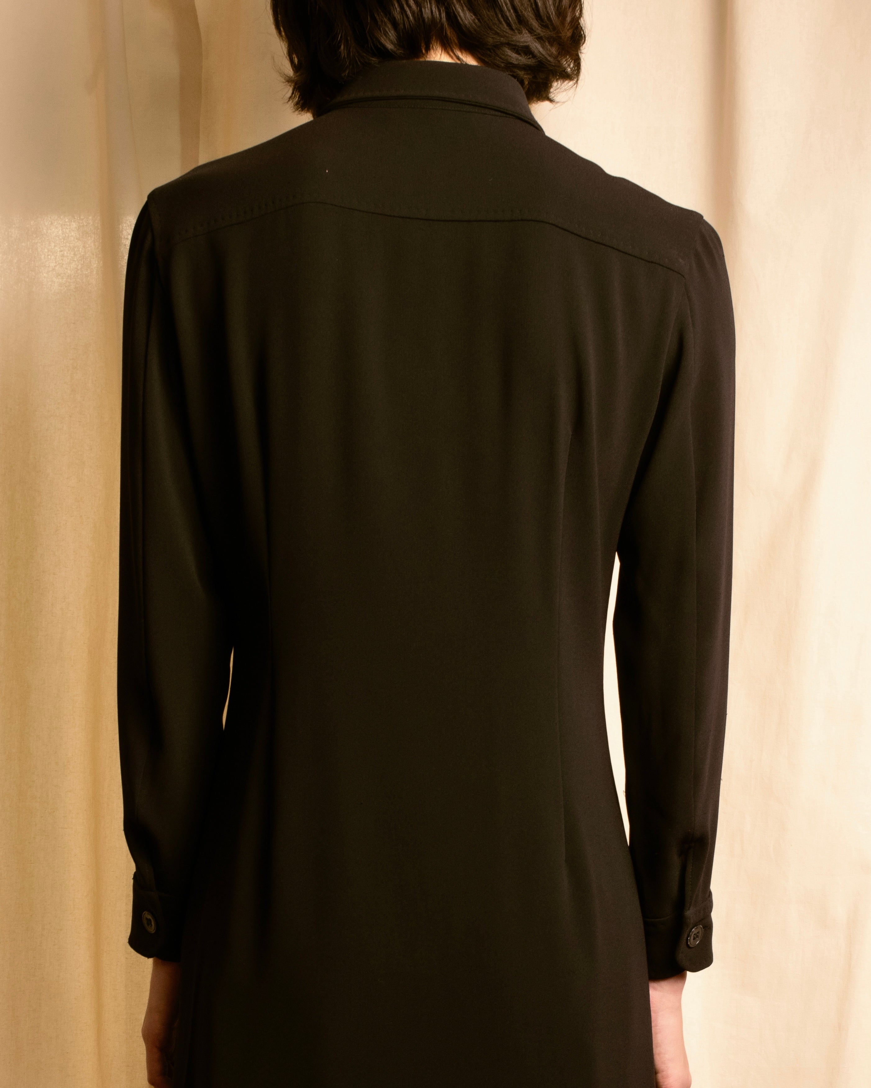 "Max Mara" 90's Refined design long shirt dress