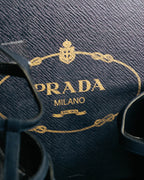 "PRADA" 90's-00's Dark navy t-strap pumps