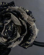 "DOLCE &amp; GABBANA" Flower motif tulle layered brooch